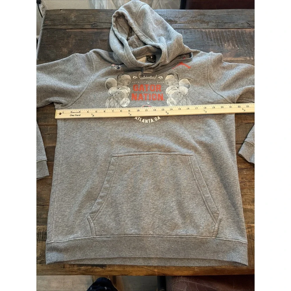 Florida Gators Nike Air Jordan Hooded Sweatshirt Mens MediumGray 2018Peach Bowl!